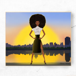 Black Woman A4 Art Print - Several Designs