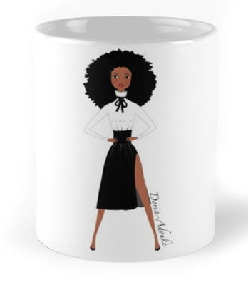 black woman mug