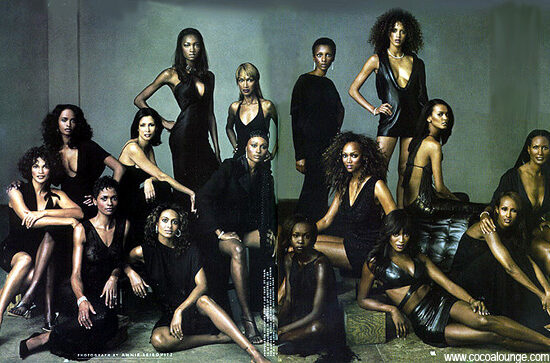 history of black fashion models