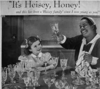 Stereotyped advertising of a black woman