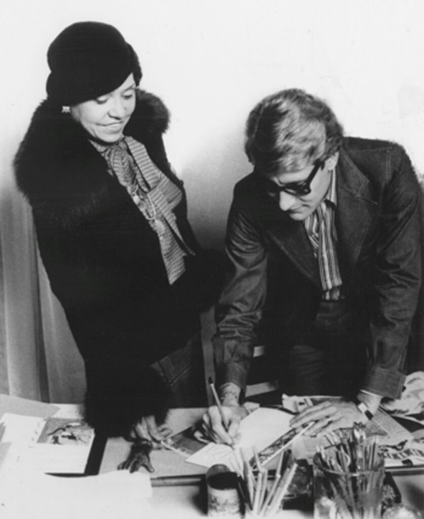 Eunice Johnson and Yves Saint Laurent