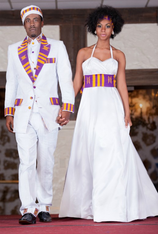 modern akan wedding outfit