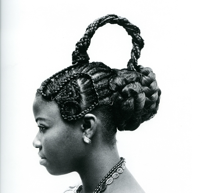 Nigerian cornrows and braids hairstyles photographs by Okhai Ojeikere