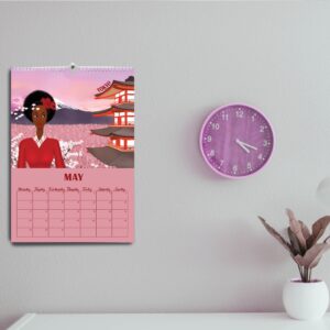 black girl travel calendar may