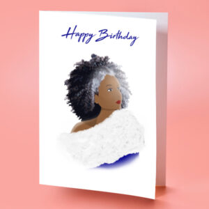 black woman bithday card