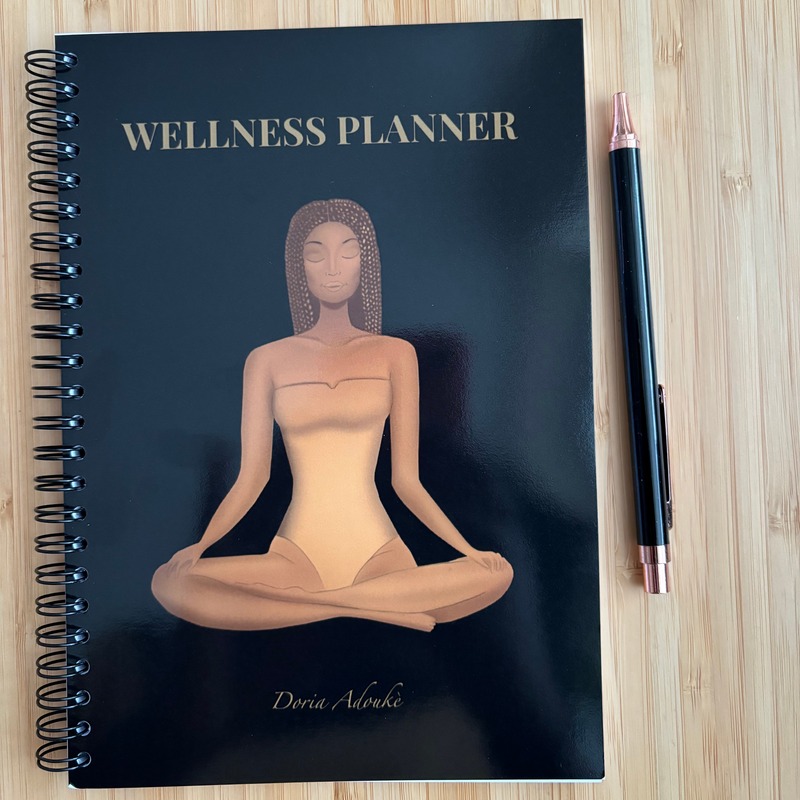 wellness planner paperback front view