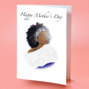 Black mother's day card twist out