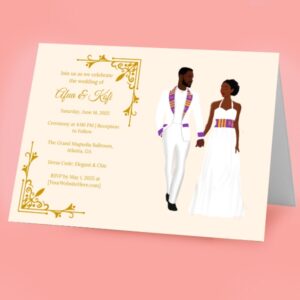 ghanaian wedding invite